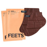 FEETS conjunto de dos botines exfoliantes para pies, listo para un tratamiento suave.