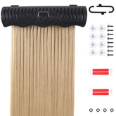 FEHOKA Hair Extension Holder washing setup keeps extensions organized for cleansing