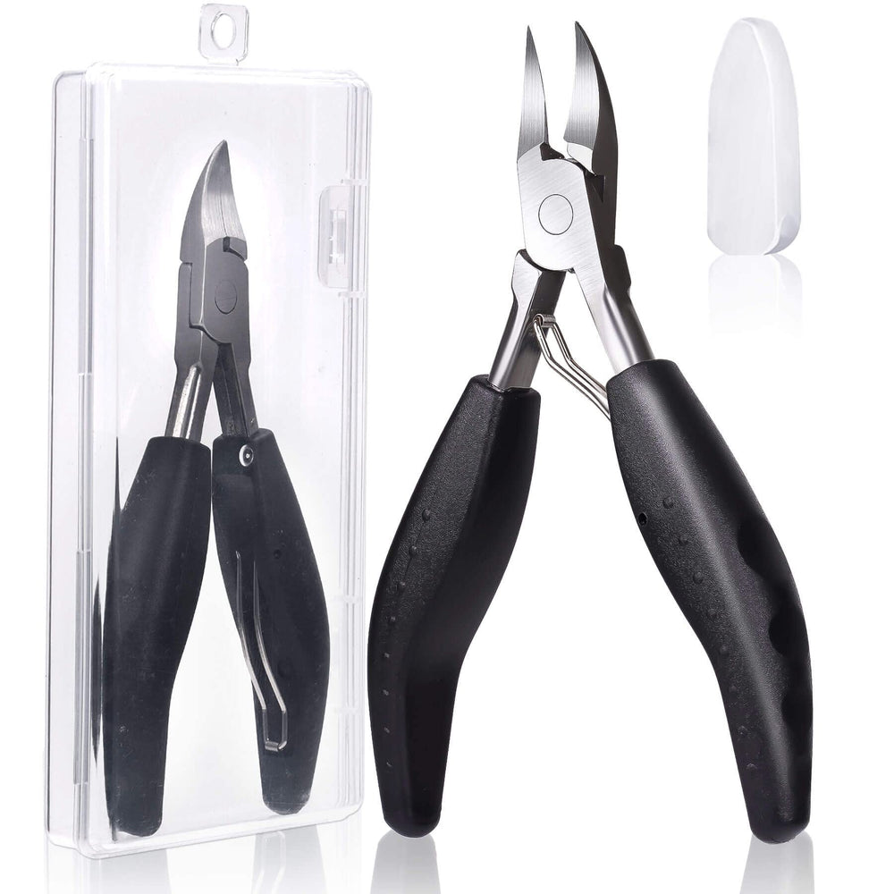 Feiccier heavy-duty ingrown toenail clippers in a hygienic case for travel.
