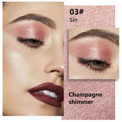 FeiCuiYun Dusty Pink Champagne Shimmer swatches show smooth texture and easy blending.