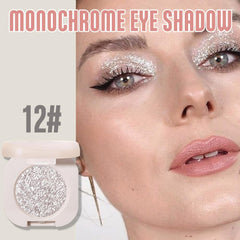 FeiCuiYun glitter eyeshadow palette offers smooth blend and long-lasting shimmer.