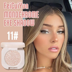 FeiCuiYun pearl white silver glitter shadow enhances bright eyes for special occasions