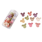 Feilguee clips de pelo mini Mickey en colores vibrantes para peinar diario