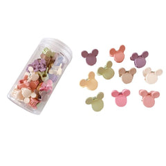 Feilguee clips de pelo mini Mickey en colores vibrantes para peinar diario
