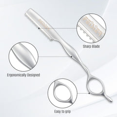 FEISIER thinning razor with ergonomic handle for comfortable sessions