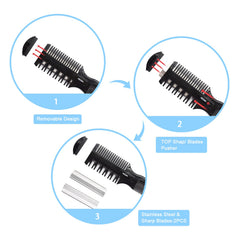 FEISIER Hair thinning blade on the other side for controlled bulk reduction.