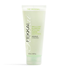 Fekkai Original Brilliant Glossing Styling Creme bottle closeup for radiant shine