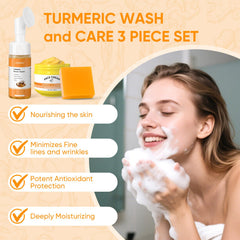 Femani Turmeric Face Cream with Vitamin C—locks in moisture for radiant skin.
