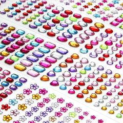 Gemas adhesivas FEMBW redondas para uñas brillantes y fáciles de aplicar