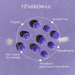 FEMIROWAX face and eyebrow beads for precise, gentle shaping