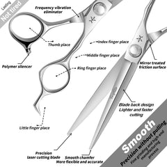 Fengliren weight-balanced scissors near balance point for smooth snips