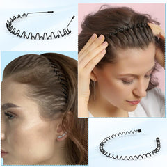 Fenshine style 4 metal headband with adjustable fit for most head sizes