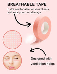 Fenshine lash tape 4mm width ready for lifting eyelids during extensions.
