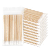 Fenshine microblading cotton swabs with wooden handle for precise makeup removal.