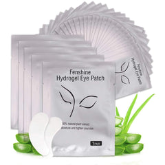 Parches hidrogel fenshine 200 pares para extensión de pestañas, cómodo y seguro.