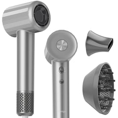 Fentgo hair dryer with diffuser front view for fast, even drying.