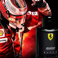 Ferrari Scuderia Black spray action, instant release of citrus and spice.