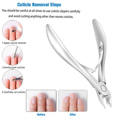 FERYES cuticle clippers stainless steel blade for durable sharpness