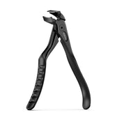 FERYES ergonomic long-handle toenail clipper for easy precision trimming at home.