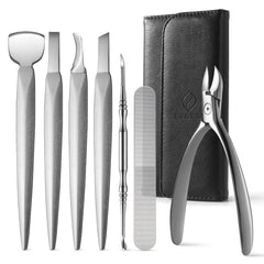 FERYES pedicure knife with wide-curved blade for precise ingrown toenail care.