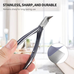 FERYES wide-opening design accommodates large nails for easy trimming.