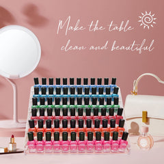 FFowcye easy-assembly nail polish display for quick setup and stylish presentation.