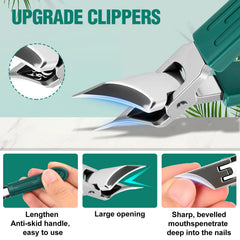 FFyeiiy anti-splash design keeps nails contained during trimming.