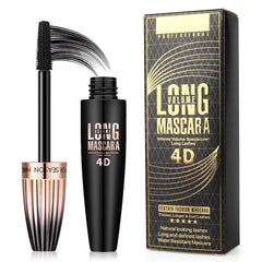 FGHJ 4D Silk Fiber Lash Mascara bottle highlights sleek waterproof formula for all-day wear.
