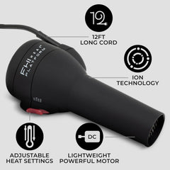 FHI Heat Platform Blow Out diffuser image emphasizes defined curls and even drying.