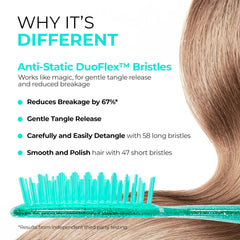 FHI Heat UNbrush anti-static bristles reduce static while detangling smoothly.