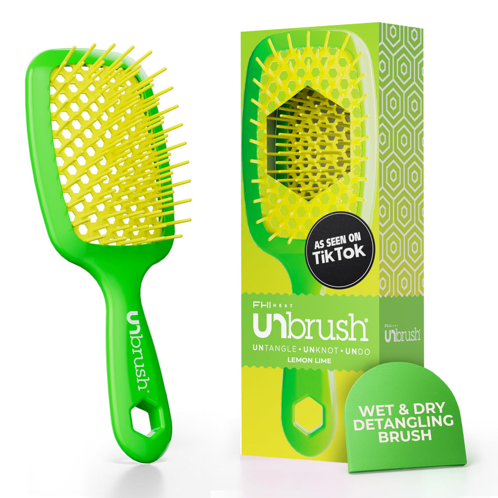 FHI Heat UNbrush with DuoFlex anti-static bristles for gentle detangling