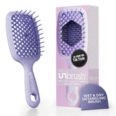 FHI Heat UNbrush lilac front view showing compact detangling brush