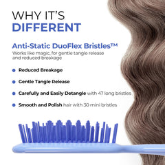 FHI Heat UNbrush Mini Detangler Brush travel size feels ultra-light for effortless handling