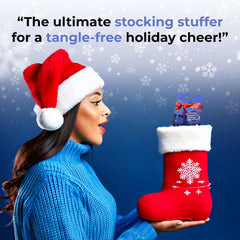FHI Heat UNbrush Mini Holiday Brush features DuoFlex anti-static bristles for smoother tangling.