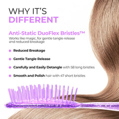 Ultra-light, travel-friendly handle of the FHI Heat UNbrush Mini Detangler