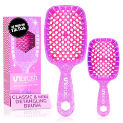FHI Heat UNbrush Original detangling brush with DuoFlex bristles for gentle detangling.
