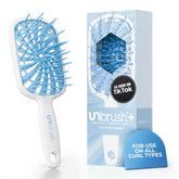 FHI Heat UNbrush Plus close-up of 84 UltraFlex Bristles detangling fine hair gently
