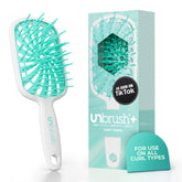 FHI Heat UNbrush Plus with 84 UltraFlex bristles for gentle detangling on fine curls