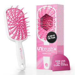 FHI Heat UNbrush Plus close-up of 84 UltraFlex bristles for gentle detangling on delicate hair.
