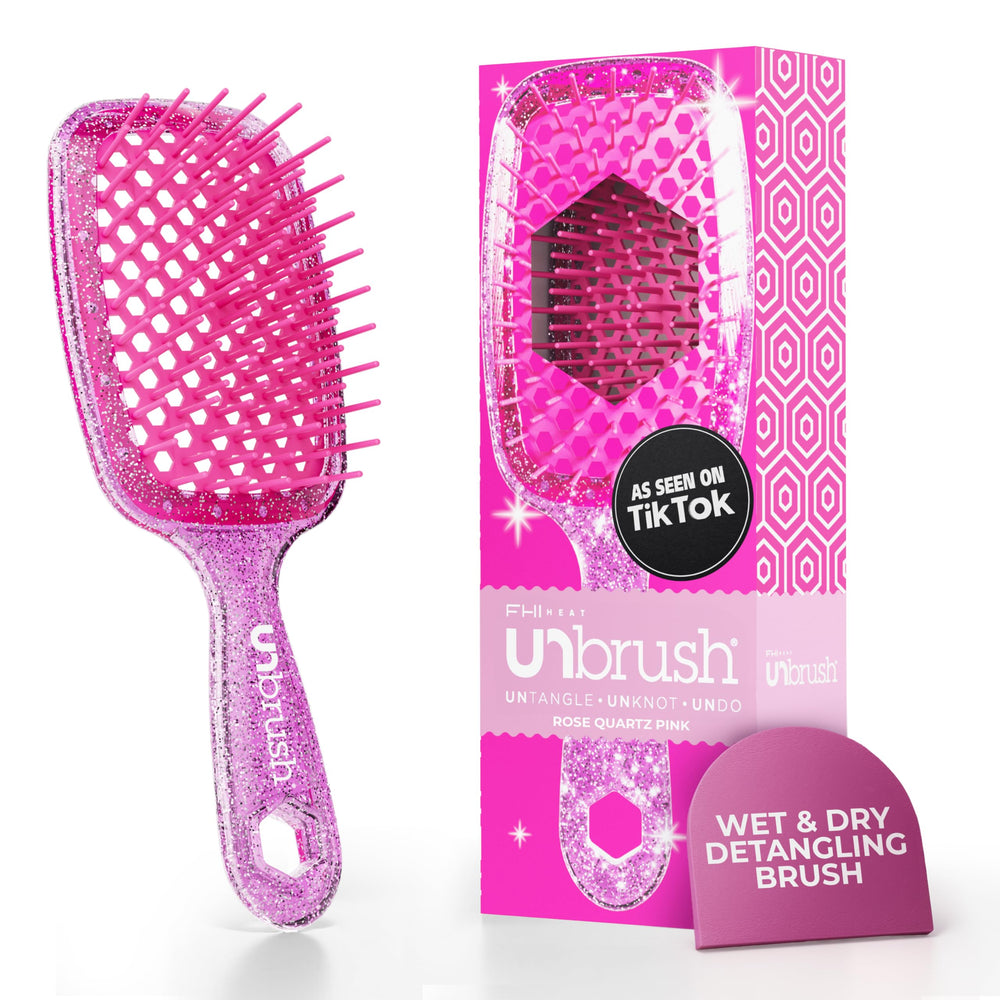 FHI Heat UNbrush vented cushion shown for faster drying and gentle detangling.