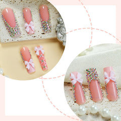 FIEONCIY ABS acrylic artificial nails are flexible and comfortable to wear.