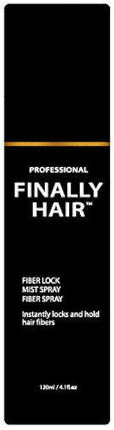 Finally Hair Fiber Lock: botella-vertido, fijación de fibras duradera para uso diario.