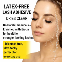 Fine Threads Pro lash glue safely secures cluster or strip lashes.