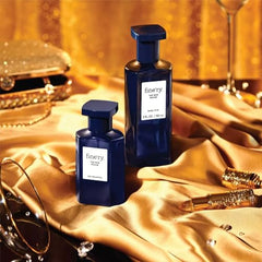 Fine'ry Amber Saffron spray on wrist, delivers lasting fragrance.