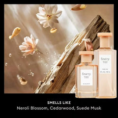Fine'ry Floral Skin Musk pulse-point spray highlights subtle skin-scent with all-day wear.