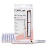 Finishing Touch Flawless Dermaplane Glo Sonic with LED light for precise removal.