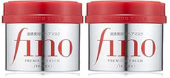 Fino Delfino Premium Touch Penetration Serum Hair Mask Duo Pack for deeper conditioning and shine.