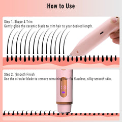 FIONOFY dual-head versatility lets you switch between trimming and shaving