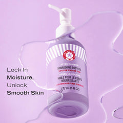 First Aid Beauty 7-botanical-oils blend highlights skin-nourishing botanicals.