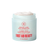 First Aid Beauty facial radiance pads packaging front showing compostable materials for daily exfoliation.
